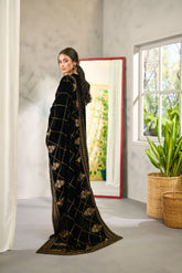 DD-0875 BLACK VELVET SHAWL